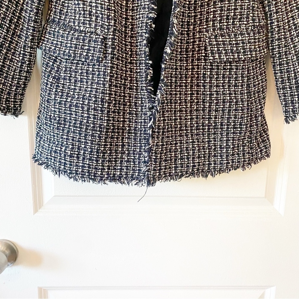 BANANA REPUBLIC Factory Tweed Boucle Blazer Jacket - Picture 6 of 8